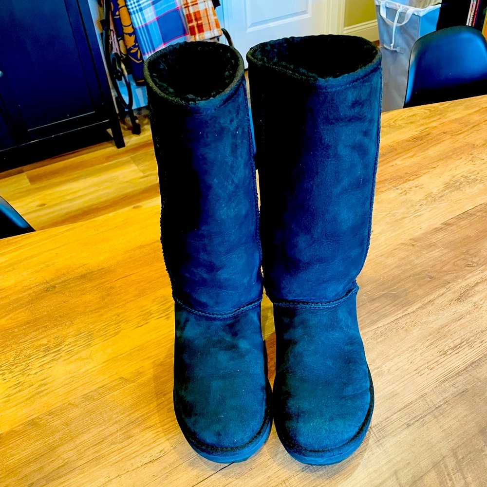 Tall Black Ugg Boots size 8